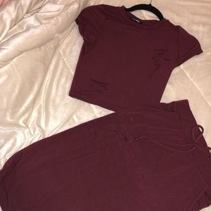 Top and skirt set